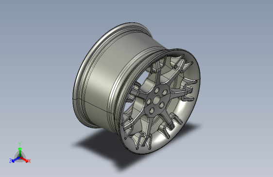 玛莎拉蒂轮毂3D模型（2）