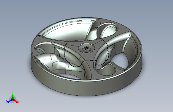 轮毂的设计3D模型