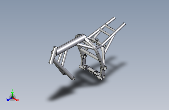 摩托车骨架模型3D模型