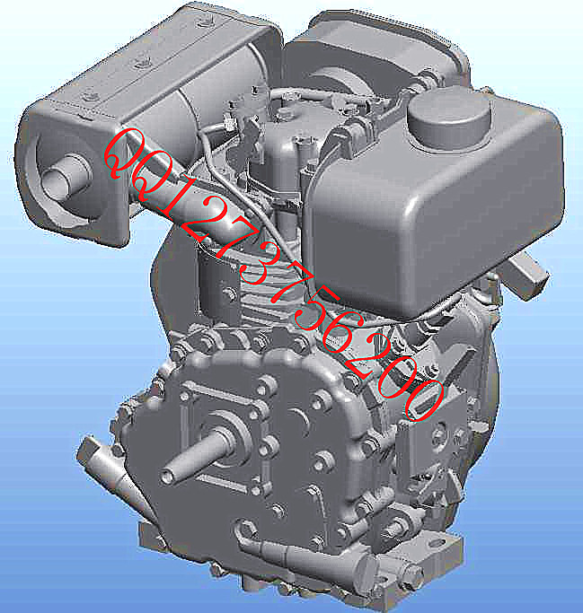 洋马L48柴油机3D模型