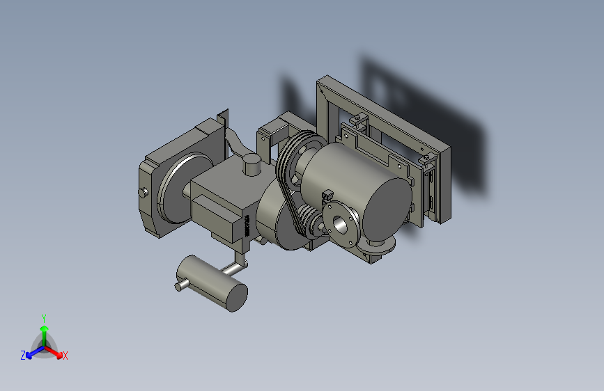 真空机拖车3D模型