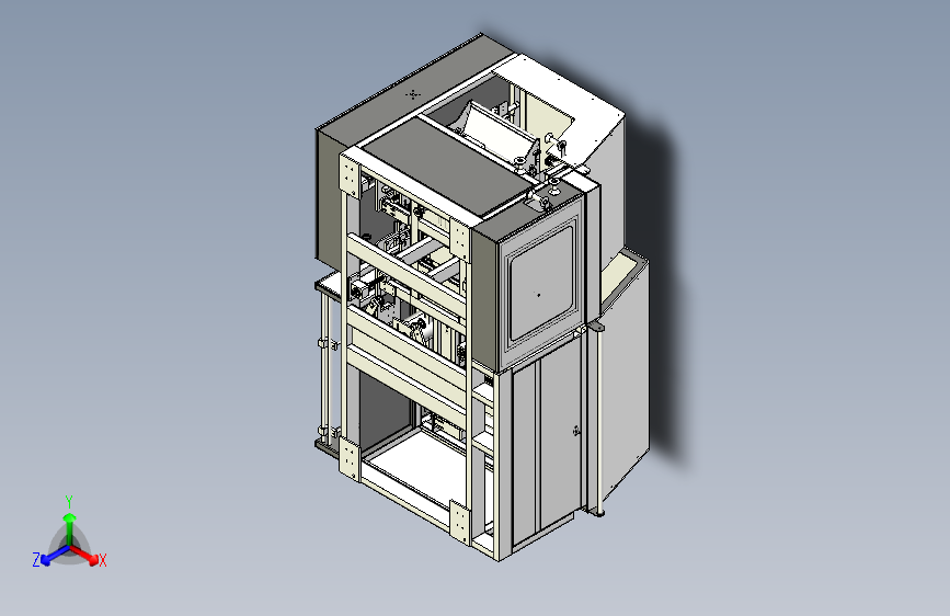 产品包装机设计图纸3D模型