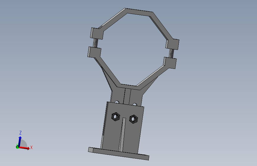 激光管架3D模型