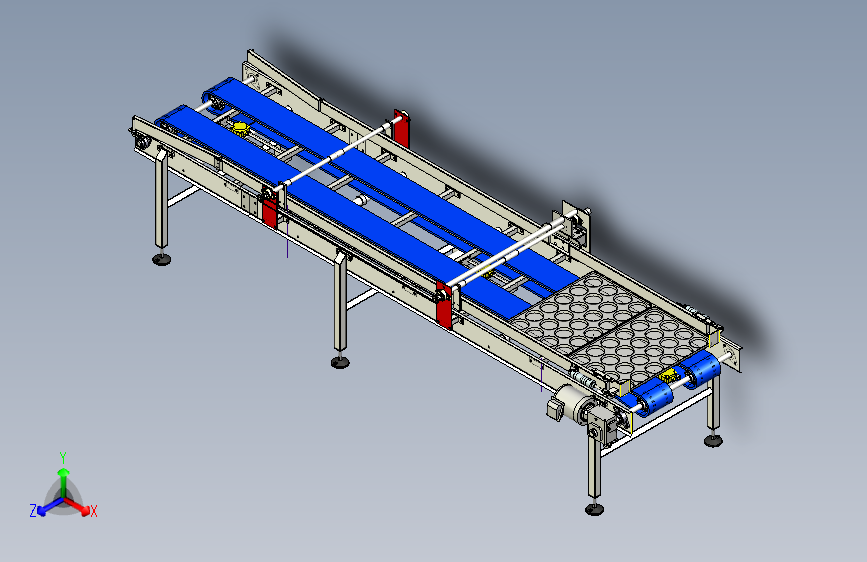 托盘输送机【彩红网3D模型-caired.com】