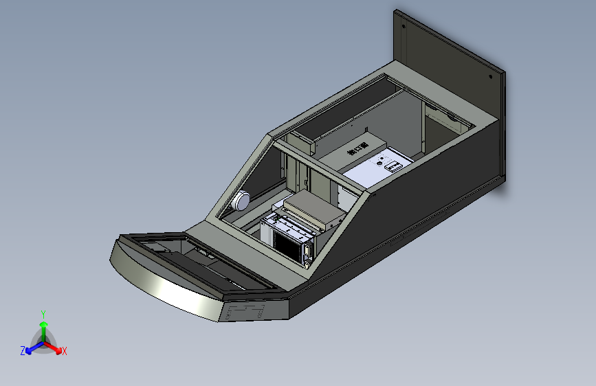 ATM自助办证机3D模型