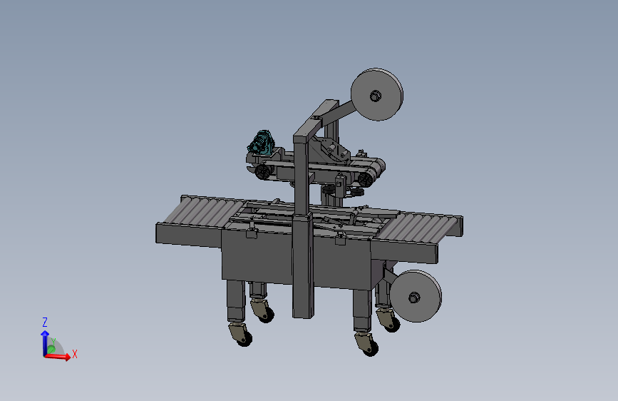 纸箱自动封箱机3D模型