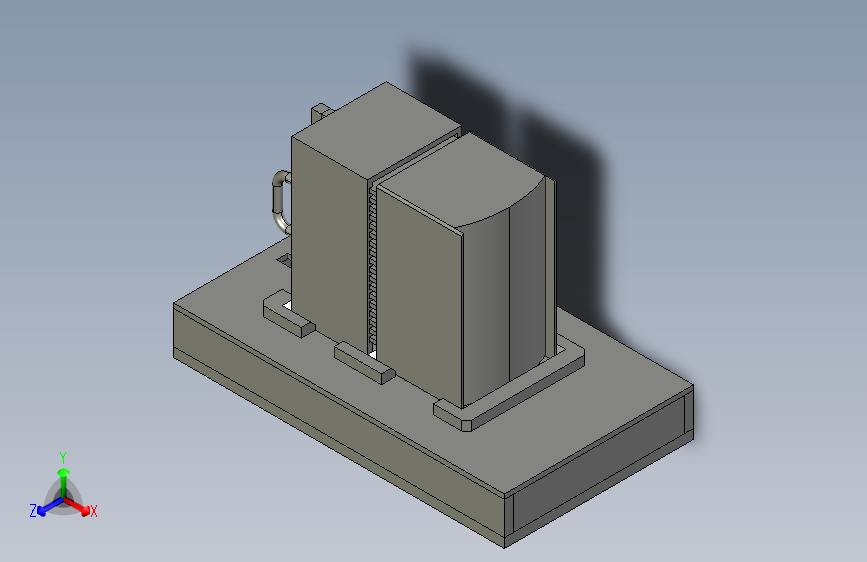 料架挤压设备3D模型