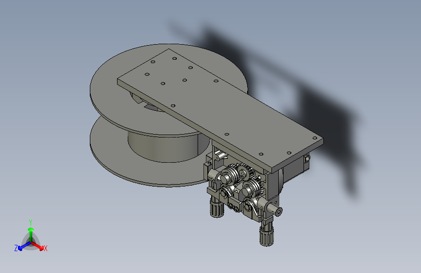 步进式双驱动送丝机3D模型