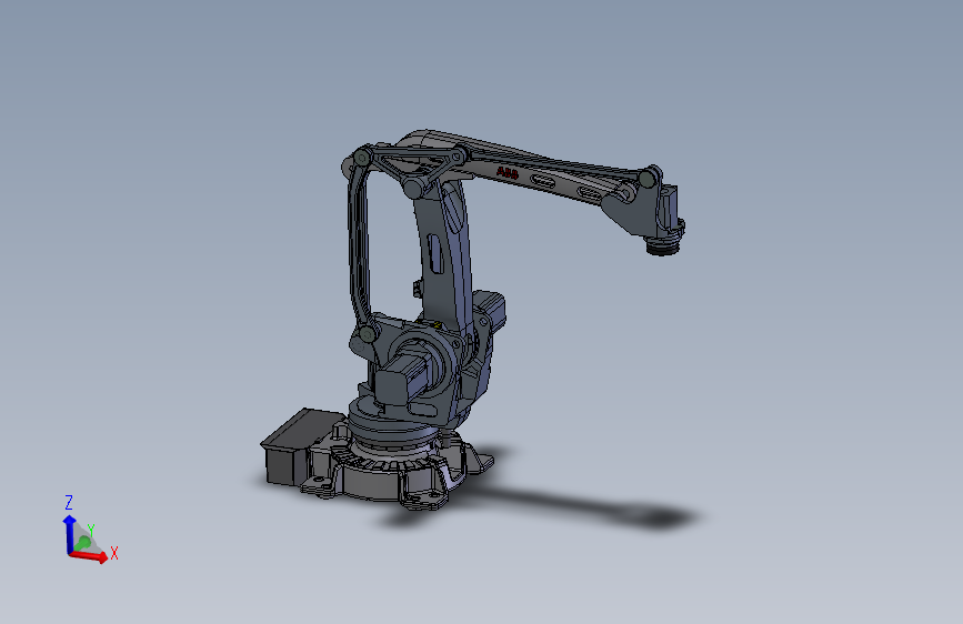ABB IRB 460高速码垛机器人3D图纸 主视图