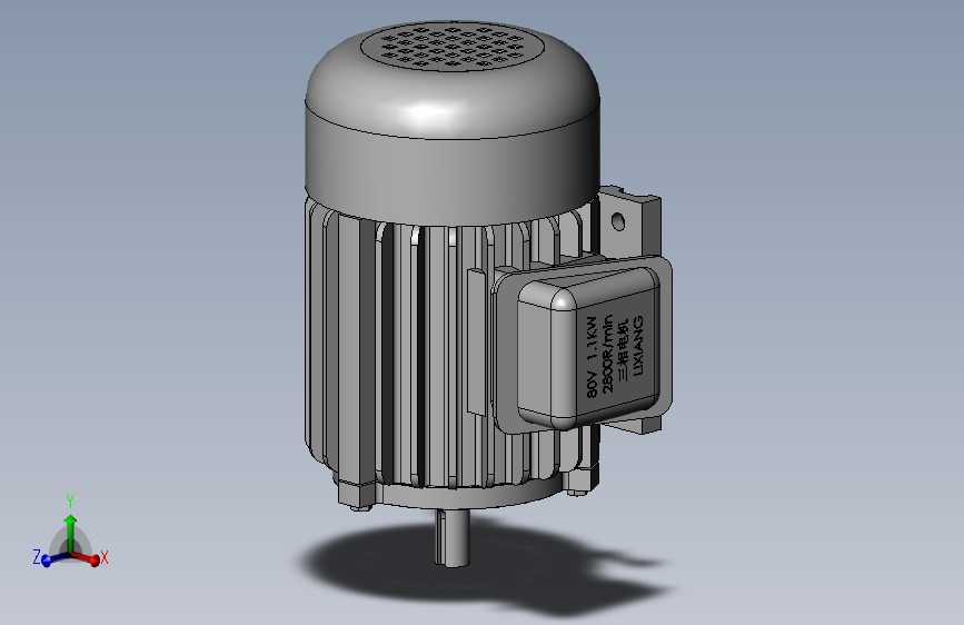 1.1KW380V卧式电机