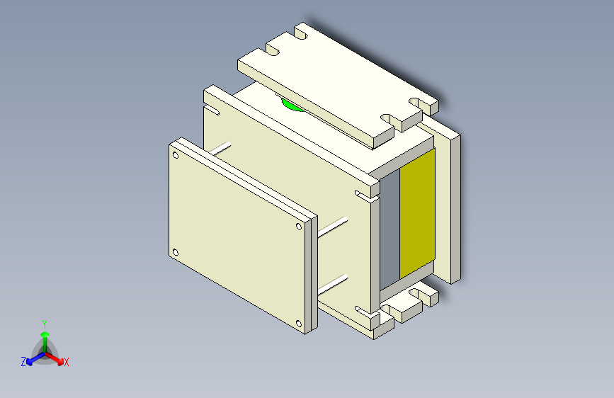 低压铝铸造模具一套3D模型