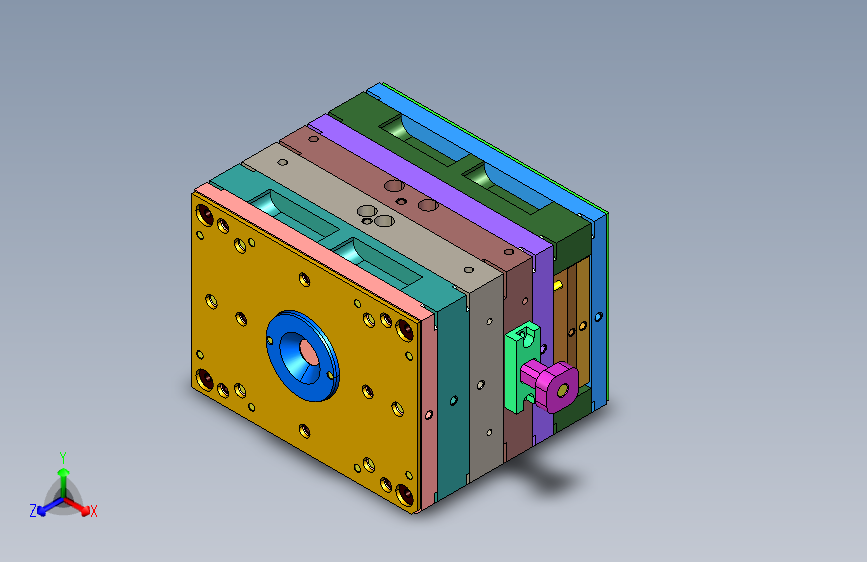 复杂的模具设计3D模型