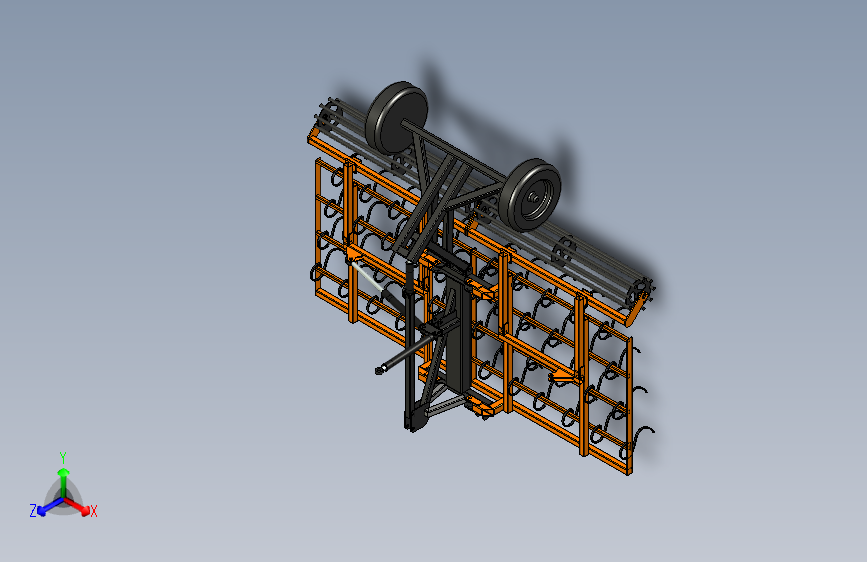 未完成的耕耘机设计【彩红网3D模型-caired.com】