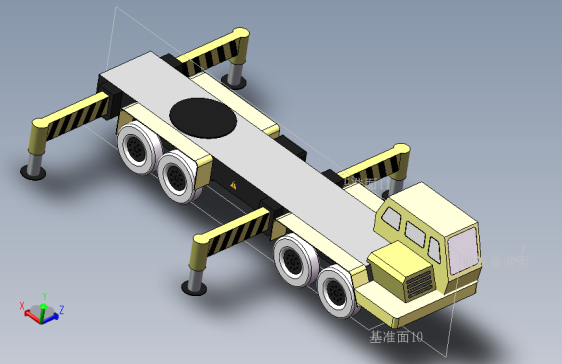 50T汽车吊3D模型