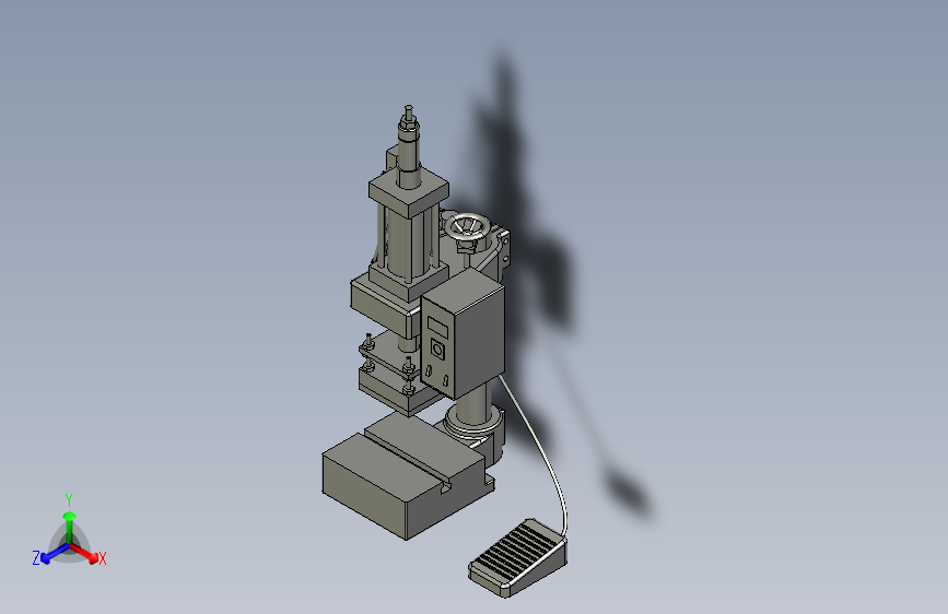 热压机3D模型