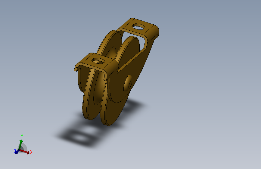 滚轮总成3D模型