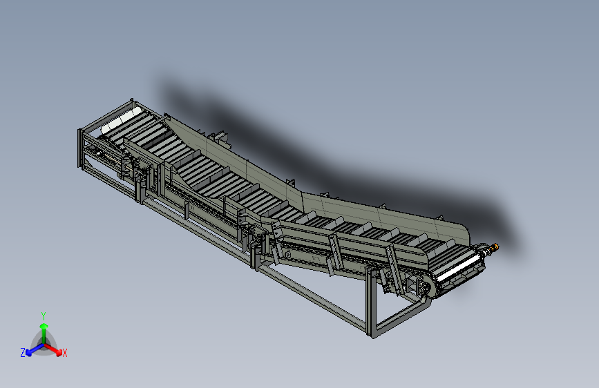 链式输送机3D模型