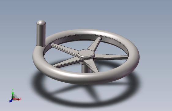 手摇轮3D模型