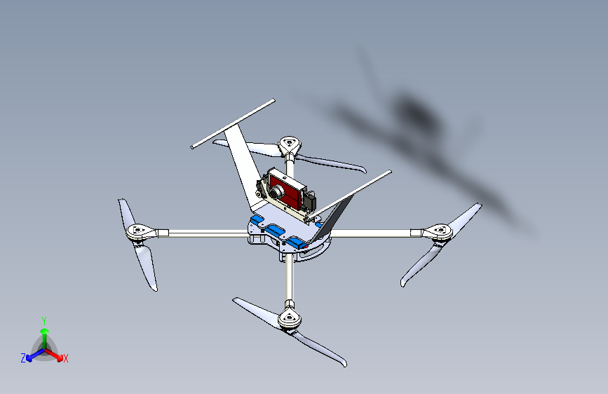四轴飞行器3D模型