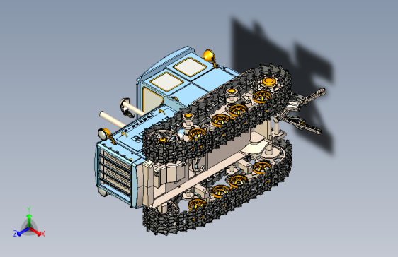 拖拉机设计图档3D模型