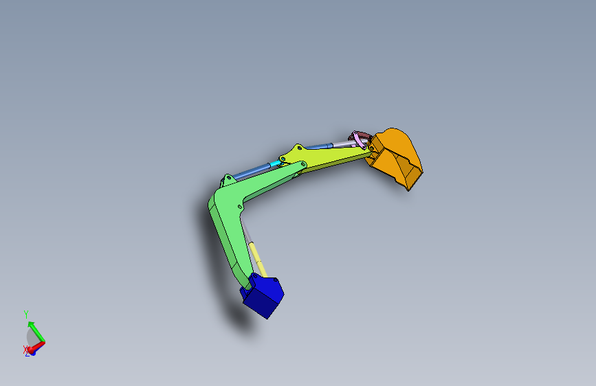 挖掘机主动臂（大臂）3D模型