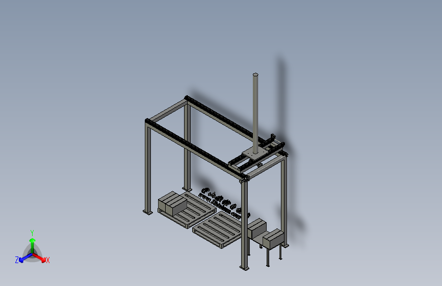 物流堆垛机3D模型