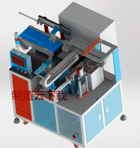 钢片胶条非标自动组装机3D模型