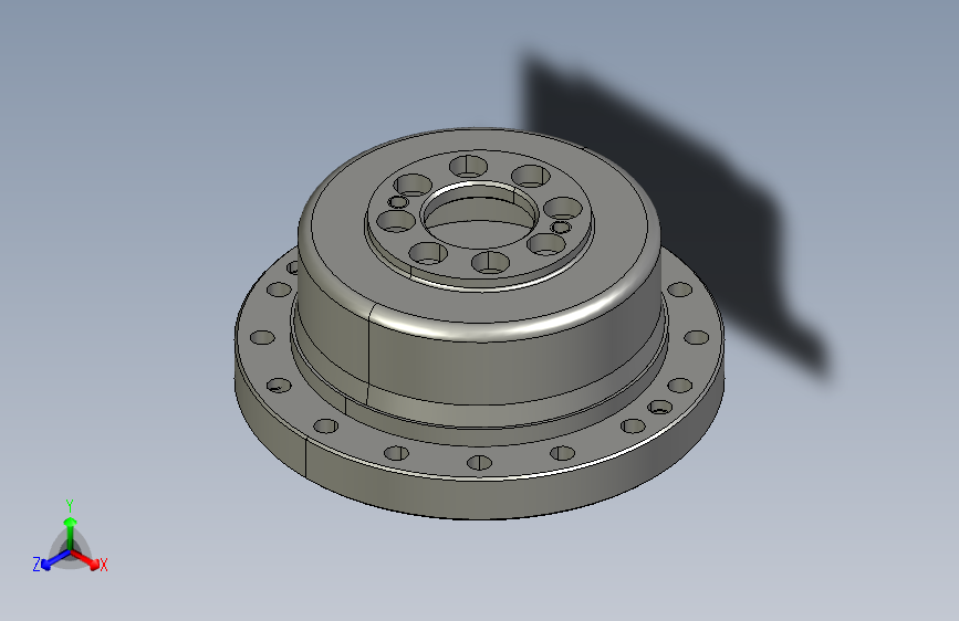 谐波减速器3D模型