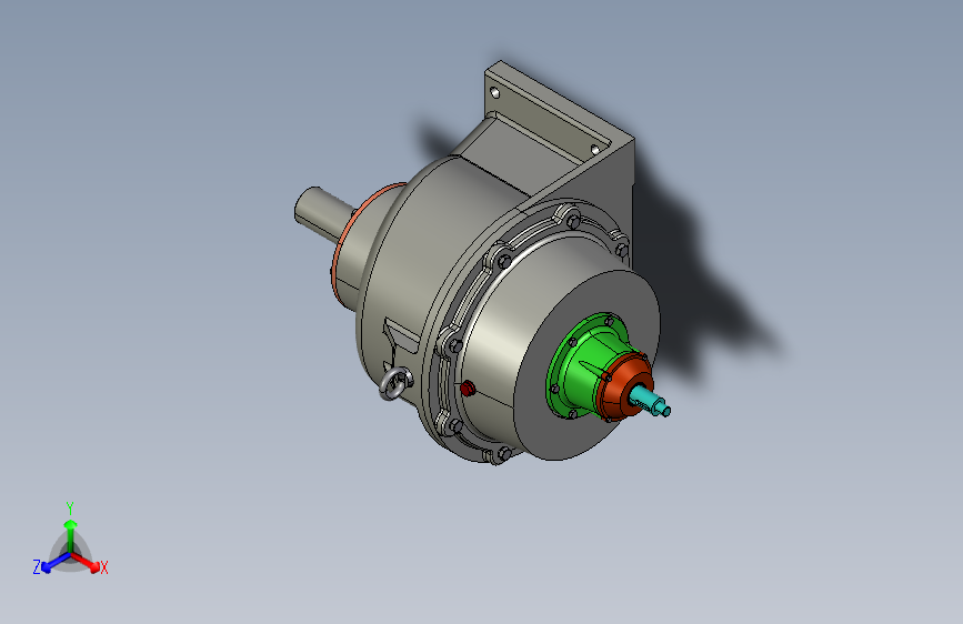 行星齿轮箱3D模型proe