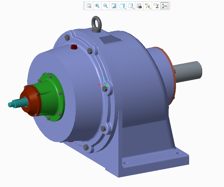 行星齿轮箱3D模型proe