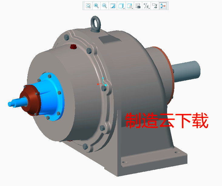 行星齿轮箱3D模型proe