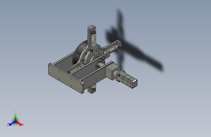 增力机构3D模型