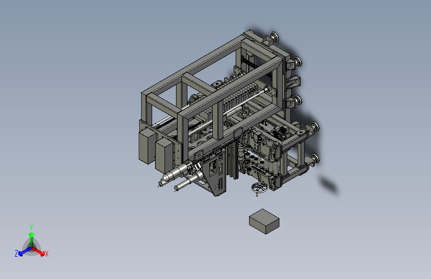 重型移栽压合机(铆合机)3D模型