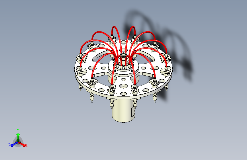 转盘转塔结构图（取料转盘）3D模型