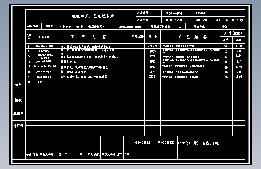 机械加工工艺过程卡片.dwg