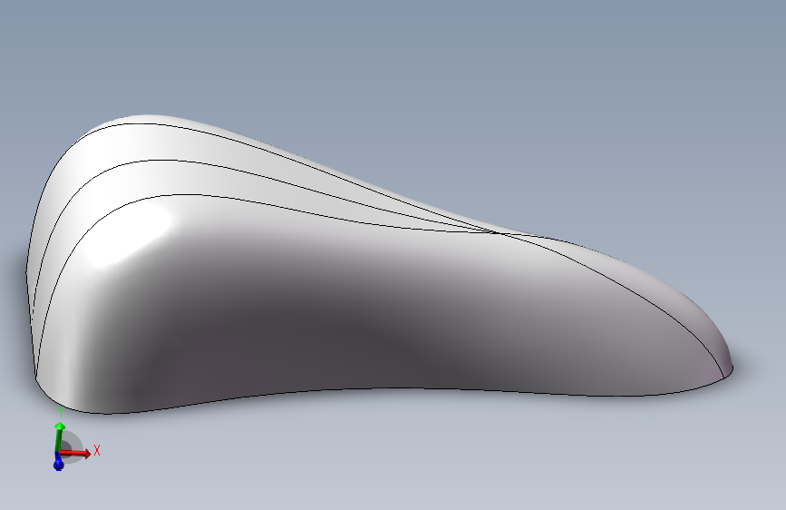 solidworks 自行车坐垫