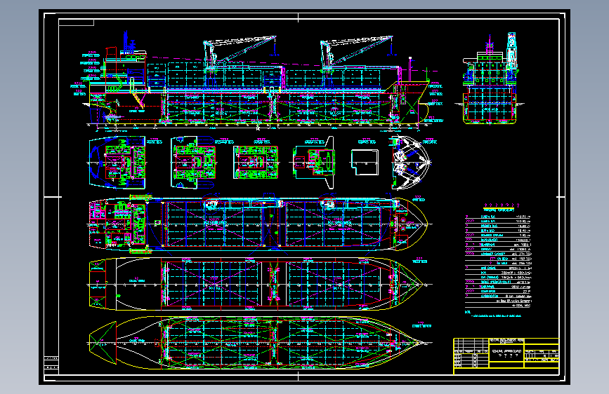 海洋船舶_交通运输_AutoCAD_模型下载 – 懒石网