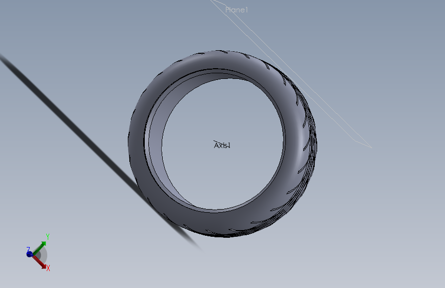 solidworks 车胎3D模型