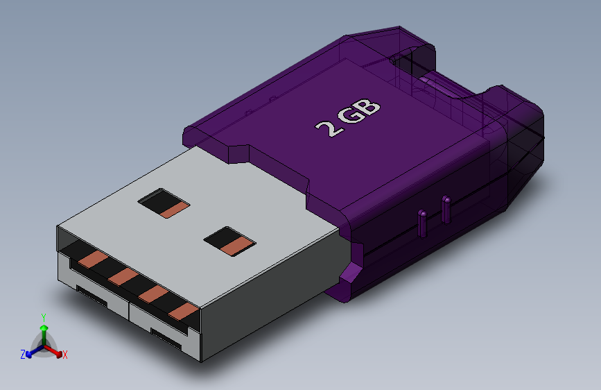 solidworks 2GB U盘3D模型