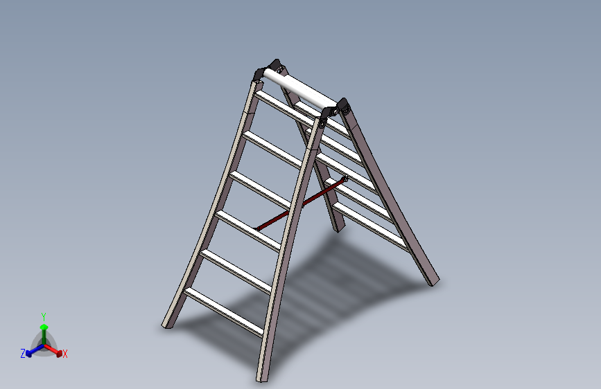 solidworks 简单人字梯建模（含全部特征，焊接构件