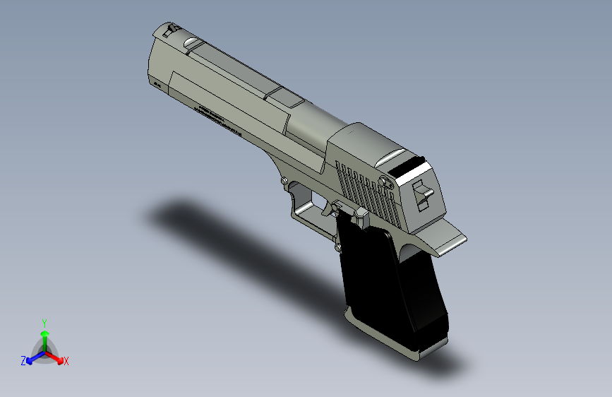 沙漠之鹰手枪3D模型