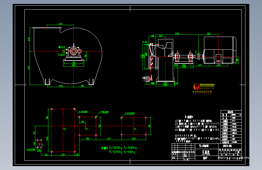 Y5-51No20D风机总图