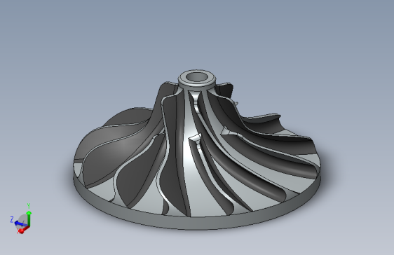 solidworks 涡轮结构设计