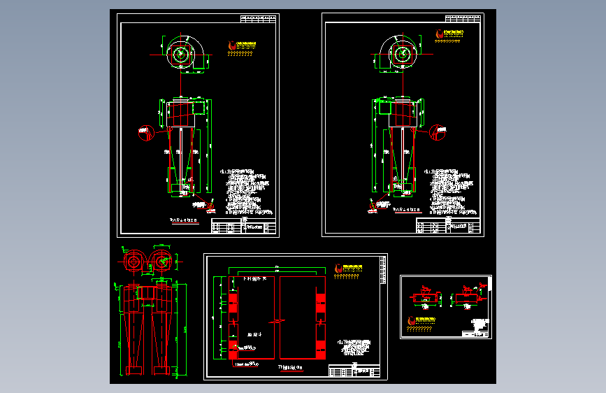 旋风除尘器制作图纸