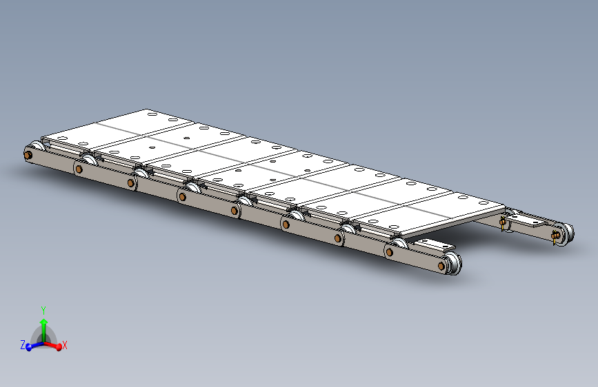 solidworks 链板输送机