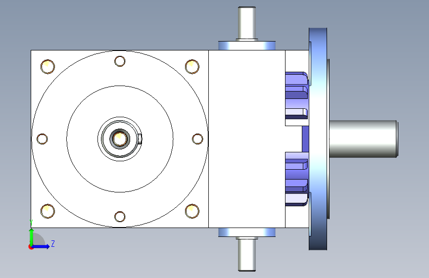 德国印刷差动器LUEF 30 1-3 A_Inventor 2012_模型图纸下载 – 懒石网