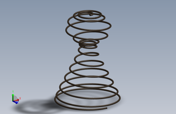 solidworks塔式 弹簧设计