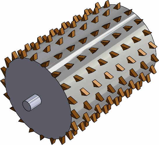 木片削片机新覆印系统辊子