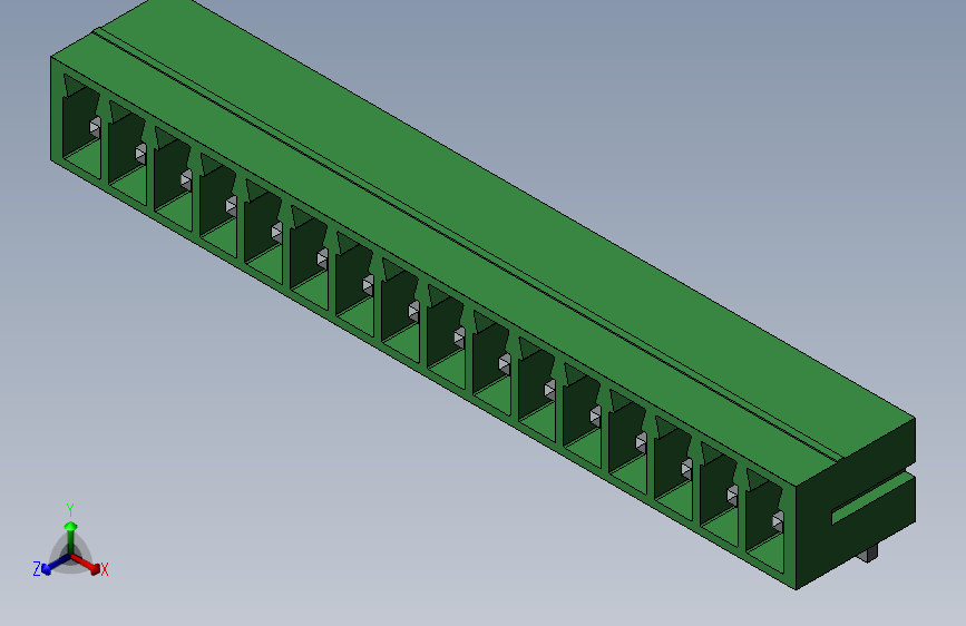 solidworks PCB16针插座