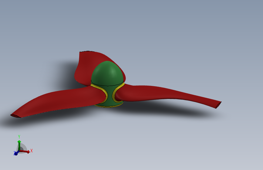 solidworks 转子风扇直升机